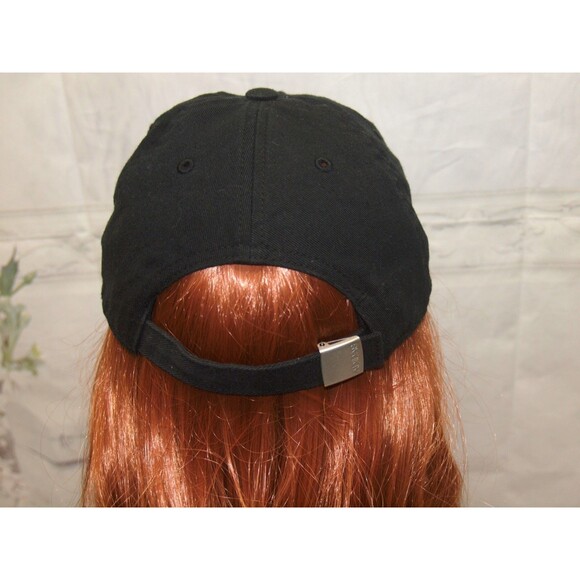 Adidas Adjustable Fit Ghost like logo in Black Cotton Hat Baseball Cap Unisex - Picture 4 of 5